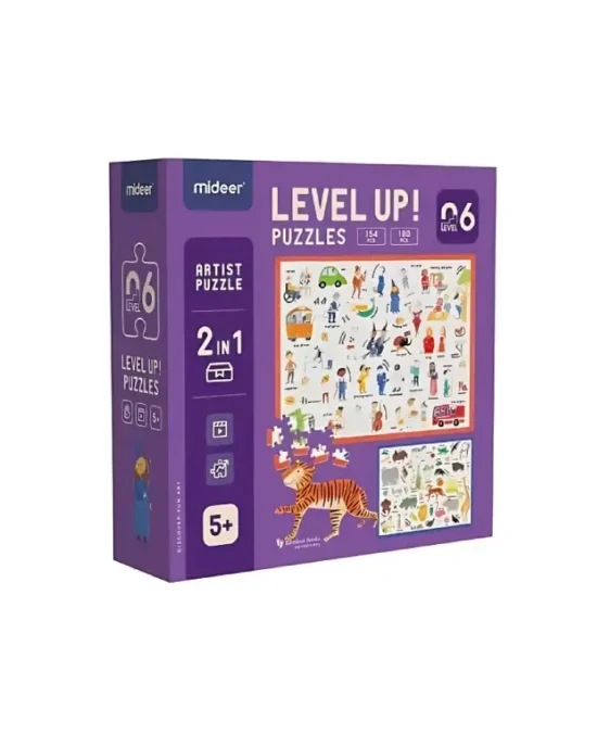 Mideer Level Up! Puzzles - 2-in-1 Artist Puzzle Box - Sophie Fatus