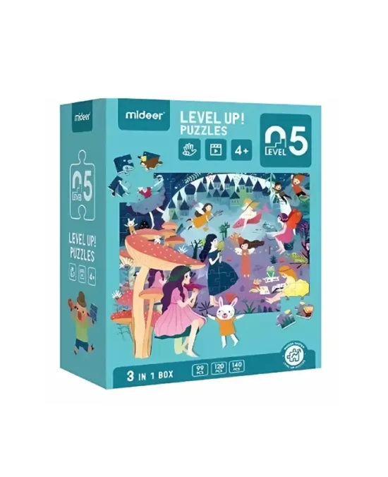Mideer Level Up Puzzles – 3-in-1 Box – Fantasy
