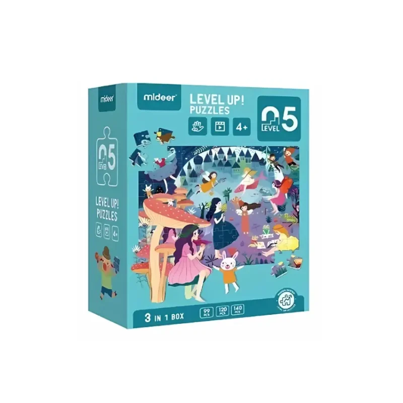 Mideer Level Up Puzzles – 3-in-1 Box – Fantasy