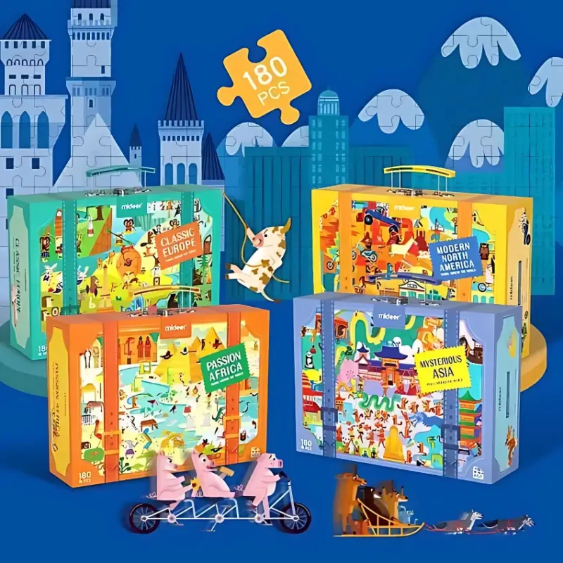 Mideer Travel Around the World Puzzle – Modern North America – 180 Pieces (3)