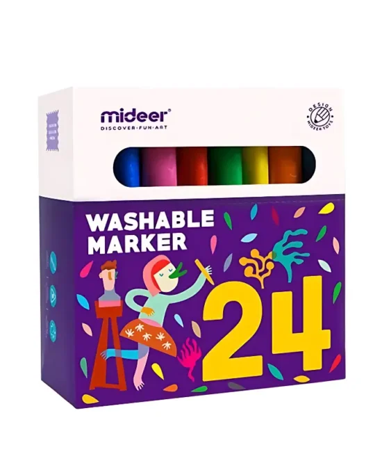 Mideer Washable Marker Pens 24 Colors Main Image