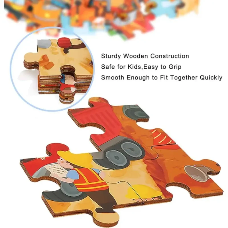 TopBright Wooden Building Site Puzzle – 48 Pieces (3)
