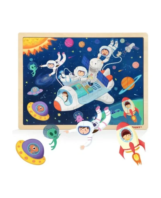 TopBright Wooden Puzzle - Spacecraft Main