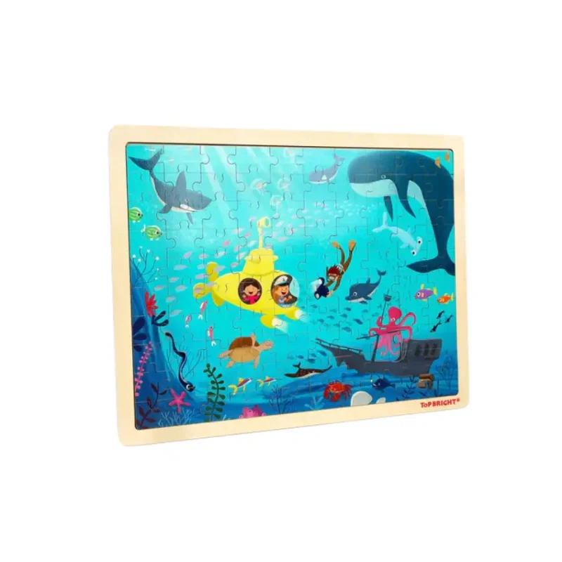 TopBright Wooden Puzzle – Underwater World – 100 Pieces (3)