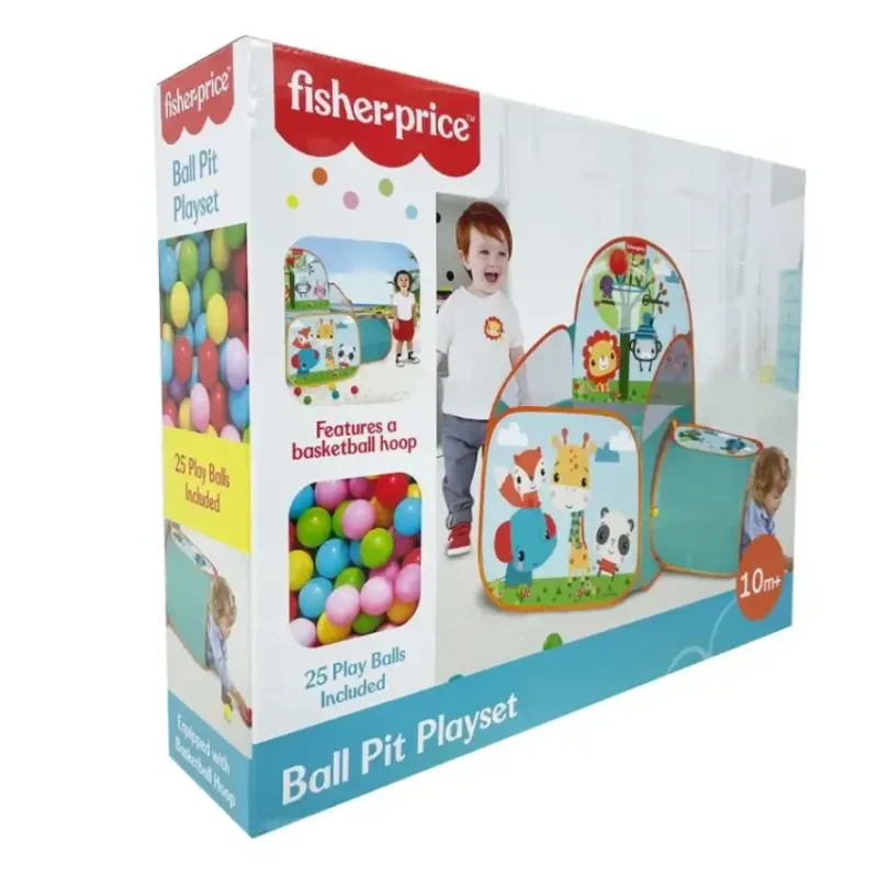 Fisher-Price Ball Pit Playset with 25 Balls and a Basketball Hoop 2