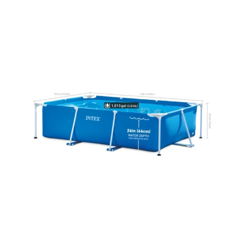 Intex Metal Frame Rectangular Swimming Pool 1