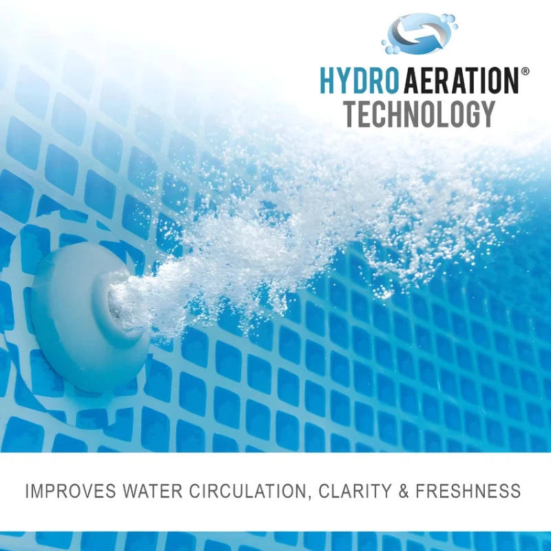 Intex Prism Frame Premium Swimming Pool Hydro Aeration Tech