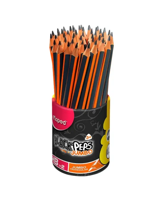 Maped Black Peps Jumbo Pencils Main