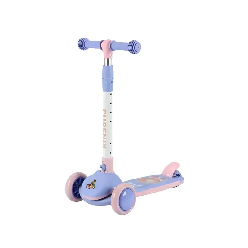 BravoExpress Kids Glider Scooter with Lion Character Purple Main