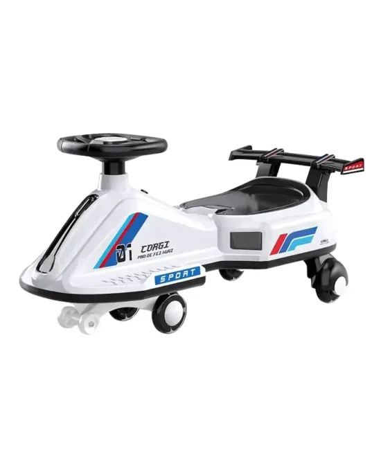 BravoExpress Speedster Swing Car – Race-Ready Design for Active Play White Main