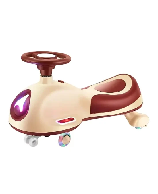 BravoExpress Turbo Twist Wiggle Racer Ride-On Car Brown Main