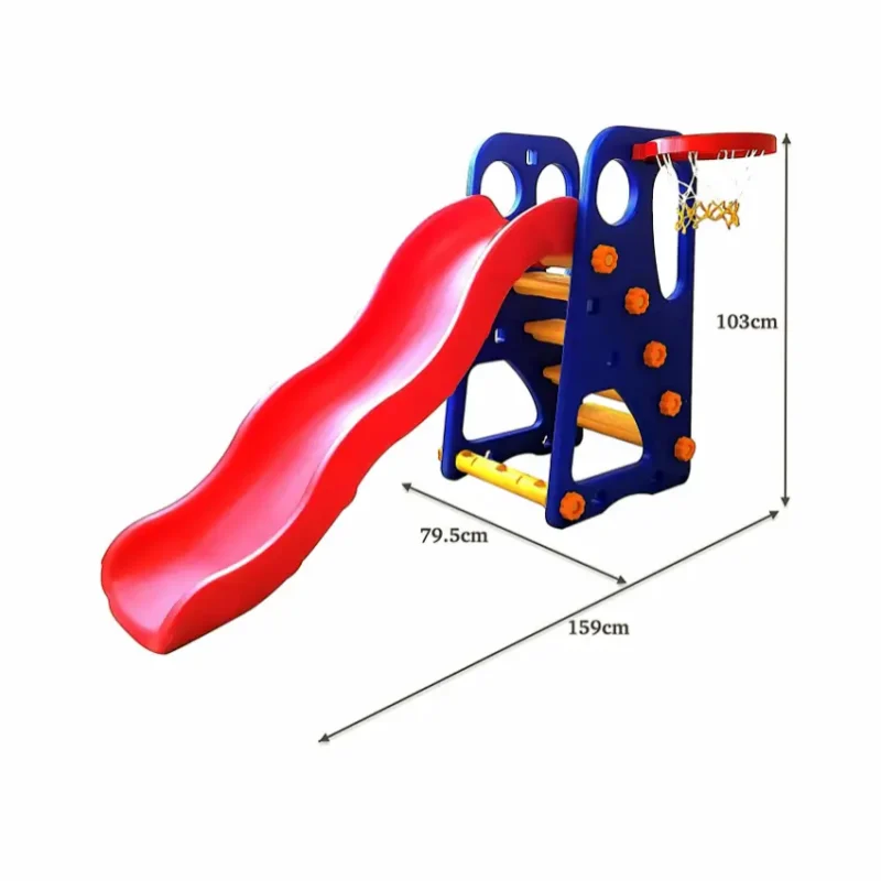 2-in-1 Play Adventure Slide and Basketball Hoop (4)