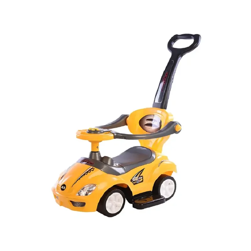 BravoExpress 3-in-1 Ride-On Car with Push Handle and Safety Guard (1)