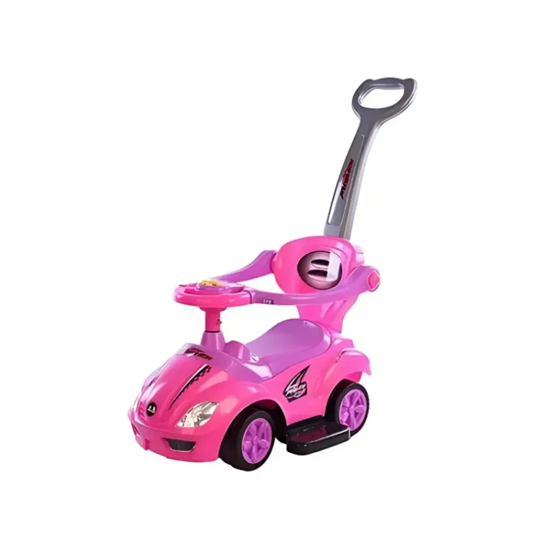 BravoExpress 3-in-1 Ride-On Car with Push Handle and Safety Guard (2)