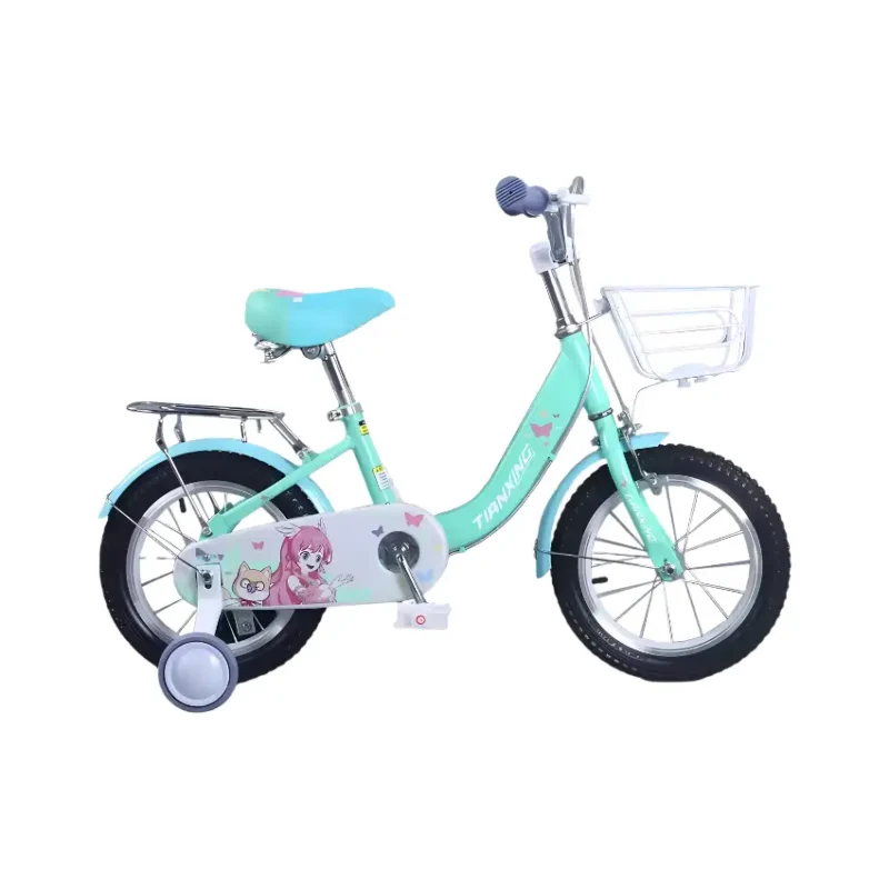 BravoExpress Bicycle with Basket and Training Wheels (2)