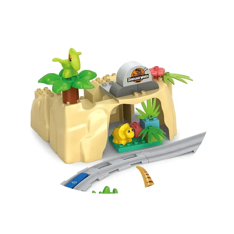 Intelligent Block Train Dinosaur World - 62-Piece Building Blocks (5)