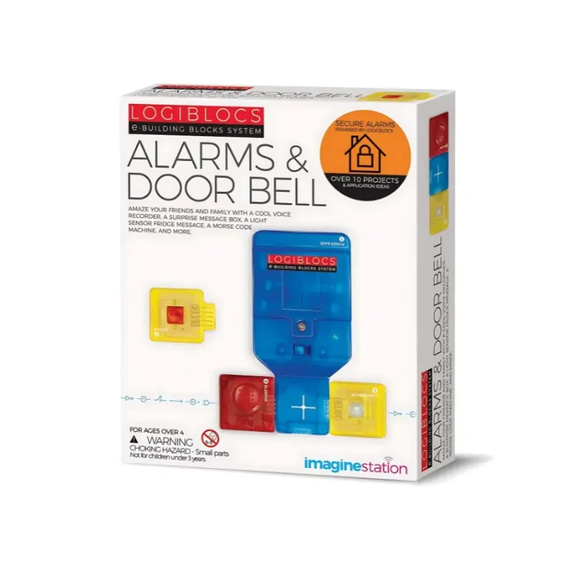 LogiBlocs Alarms and Door Bell Spy Tech e-Building Blocks Kit (1)