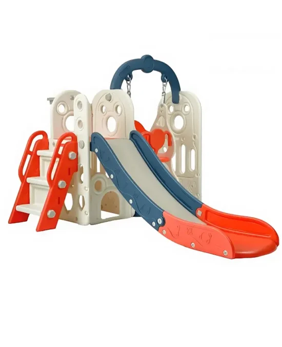 Multi-Play Adventure Castle with Slide, Ladder, and Basketball Hoop (4)