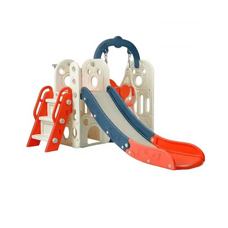 Multi-Play Adventure Castle with Slide, Ladder, and Basketball Hoop (4)