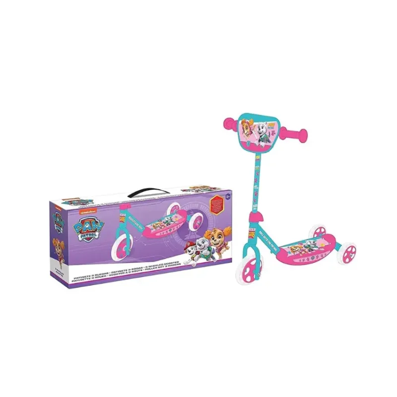PAW Patrol 3-Wheel Beginner Scooter with Safety Deck & Stylish Graphics (1)
