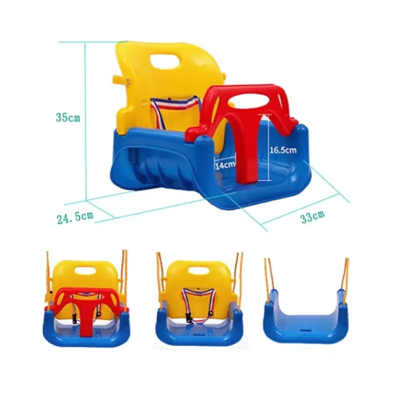 Swing with Stand for Room or Garden with Detachable Guard Plate and Backrest (4)