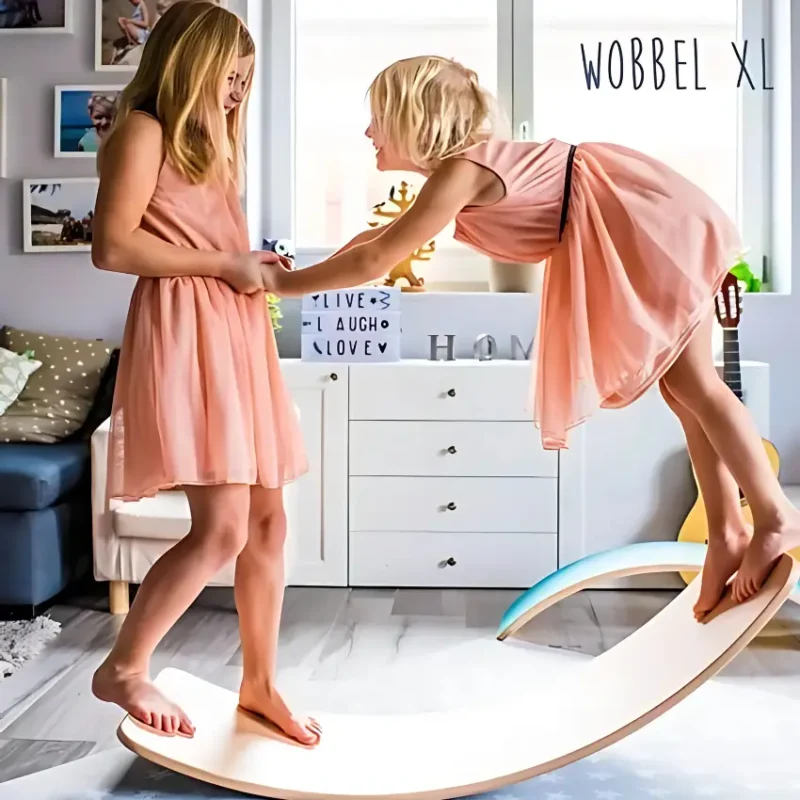 Wobbel Wooden Balance Board Transparent Lacquer (3)