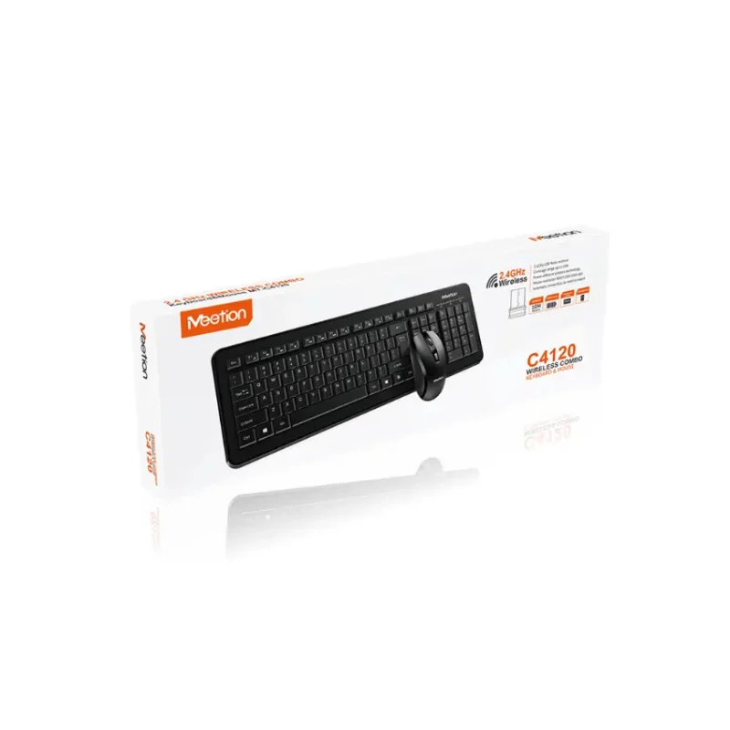 MeeTion C4120 Little Wireless Keyboard Mouse Combo Black (5)