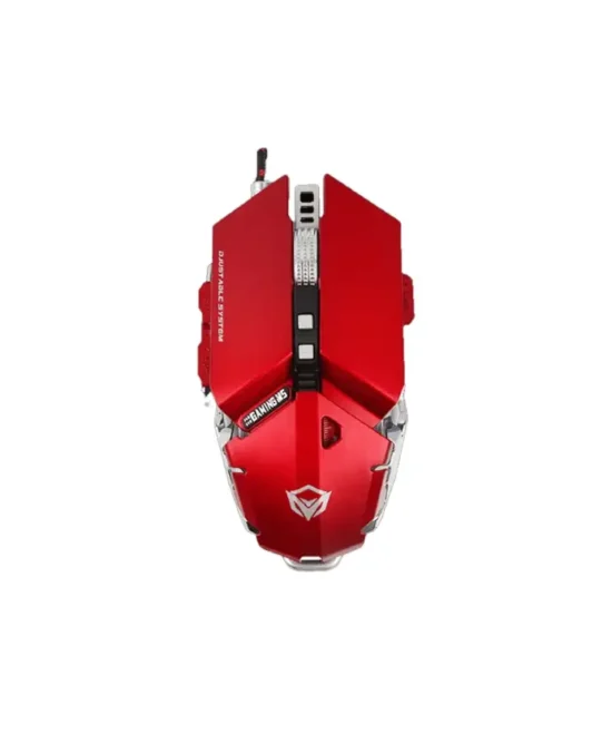 MeeTion M985 Metal Mechanical Programmable Gaming Mouse Red Main Image