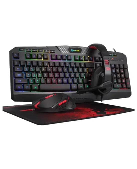 Redragon 4-in-1 Combo S101-BA-2 Keyboard, Mouse, Headset & Mouse Pad (4)