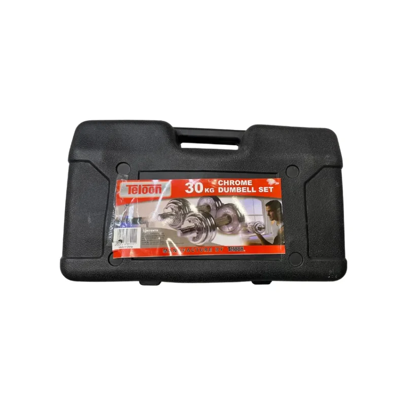 Teloon 30kg Chrome Dumbbell Set – DM-30 in Qatar (1)