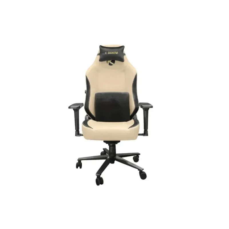 K Gaming Chair - Grey and Beige (1)