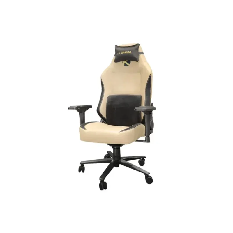 K Gaming Chair - Grey and Beige (2)