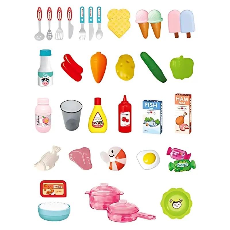 Little Chef Puzzle Kitchen Set - Pink (4)