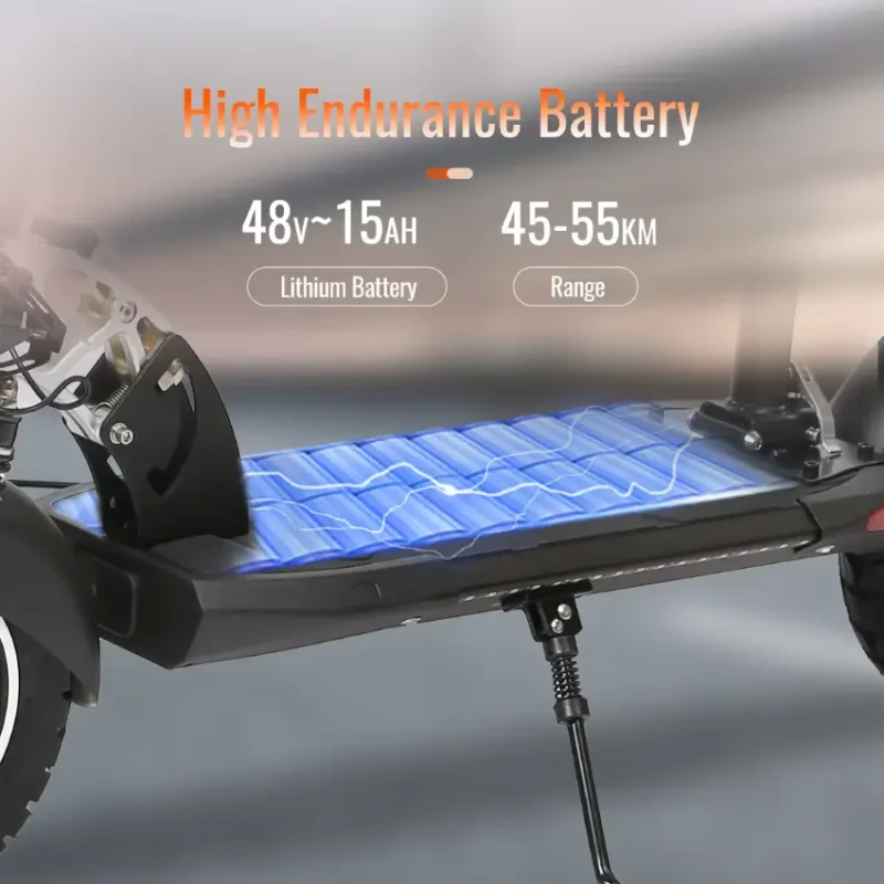 800W Electric Scooter – 50km Range and 50kmh Top Speed (7)