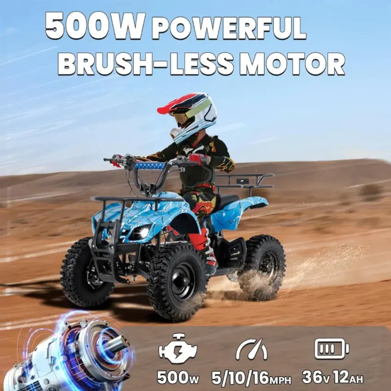 Electric Scoot Quad ATV for Kids (2)