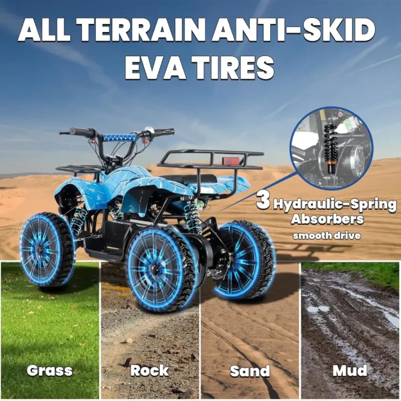 Electric Scoot Quad ATV for Kids (4)