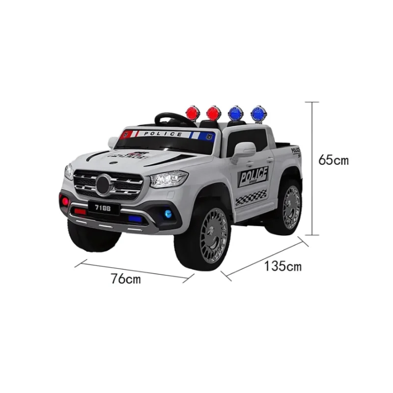 Benz Police Pick-Up Ride-On Car - JM-7188P in Qatar (5)