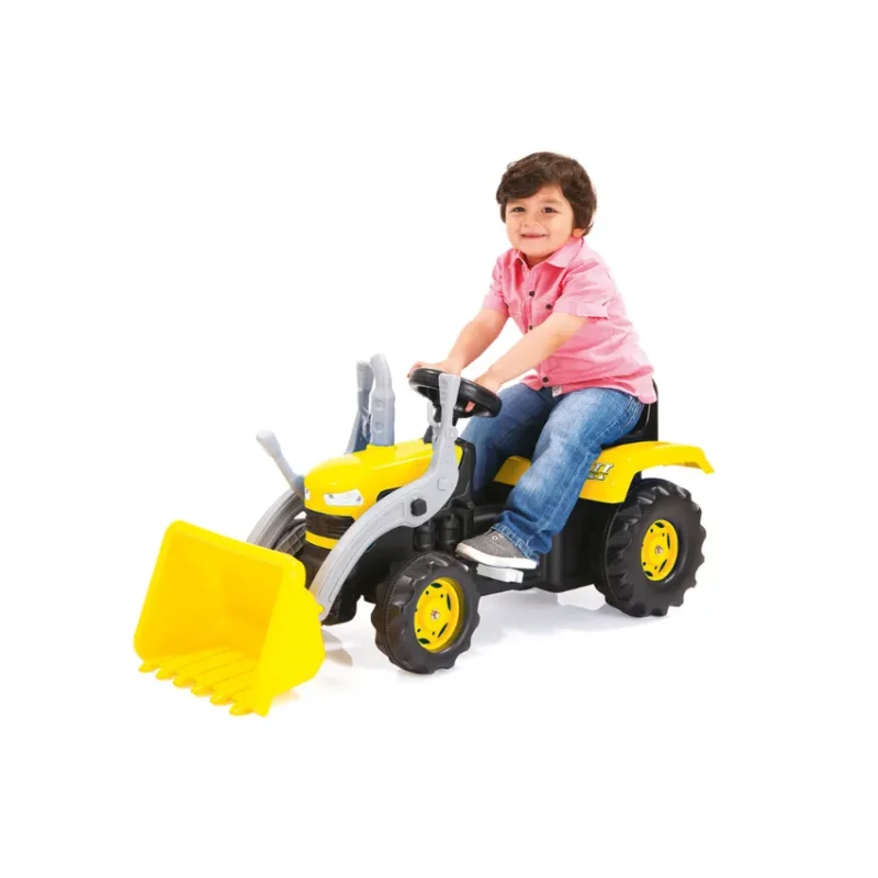 Delu Pedal-Operated Tractor with Excavator in Qatar (2)
