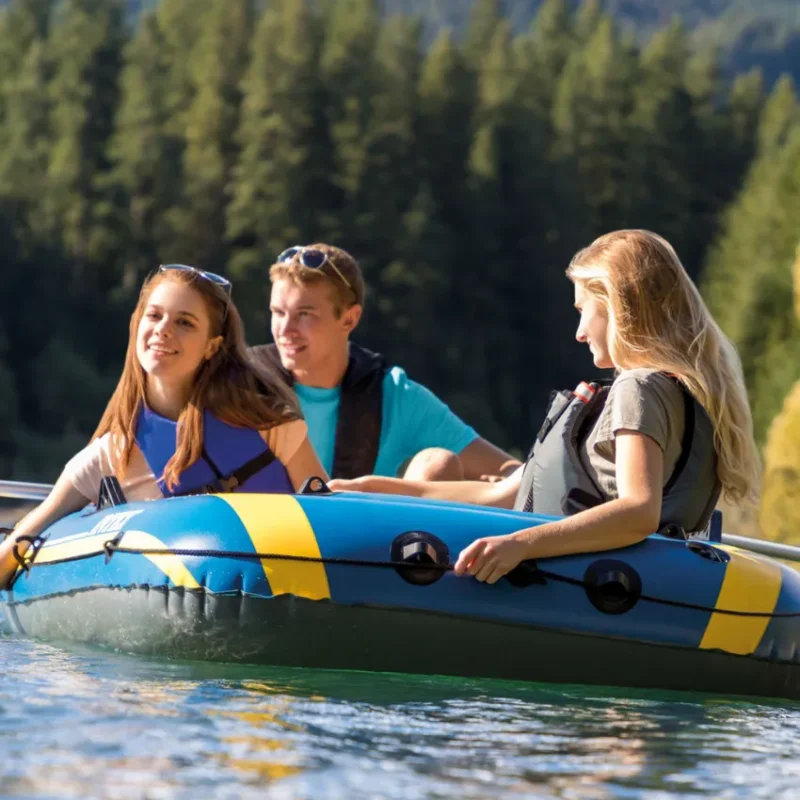 Intex Challenger 3 Inflatable Boat Set - 3 Person - 68370 in Qatar (2)