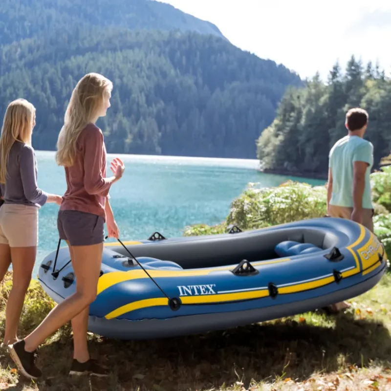 Intex Challenger 3 Inflatable Boat Set - 3 Person - 68370 in Qatar (3)