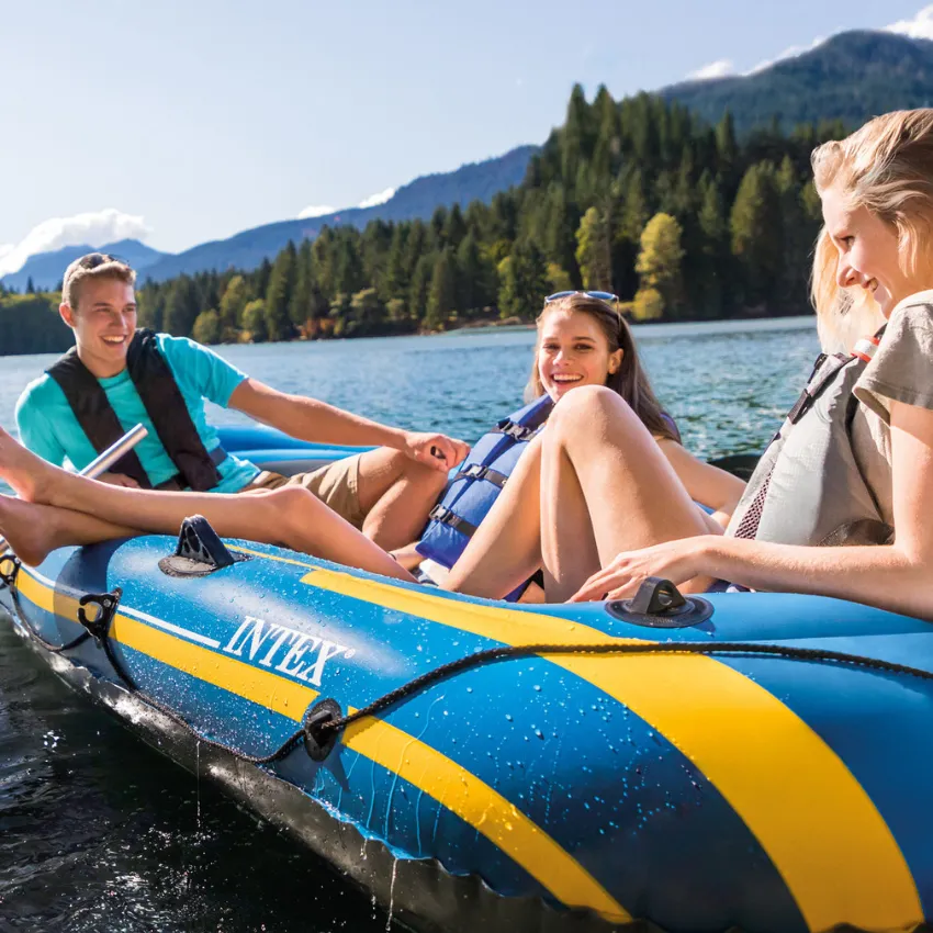 Intex Challenger 3 Inflatable Boat Set - 3 Person - 68370 in Qatar (4)