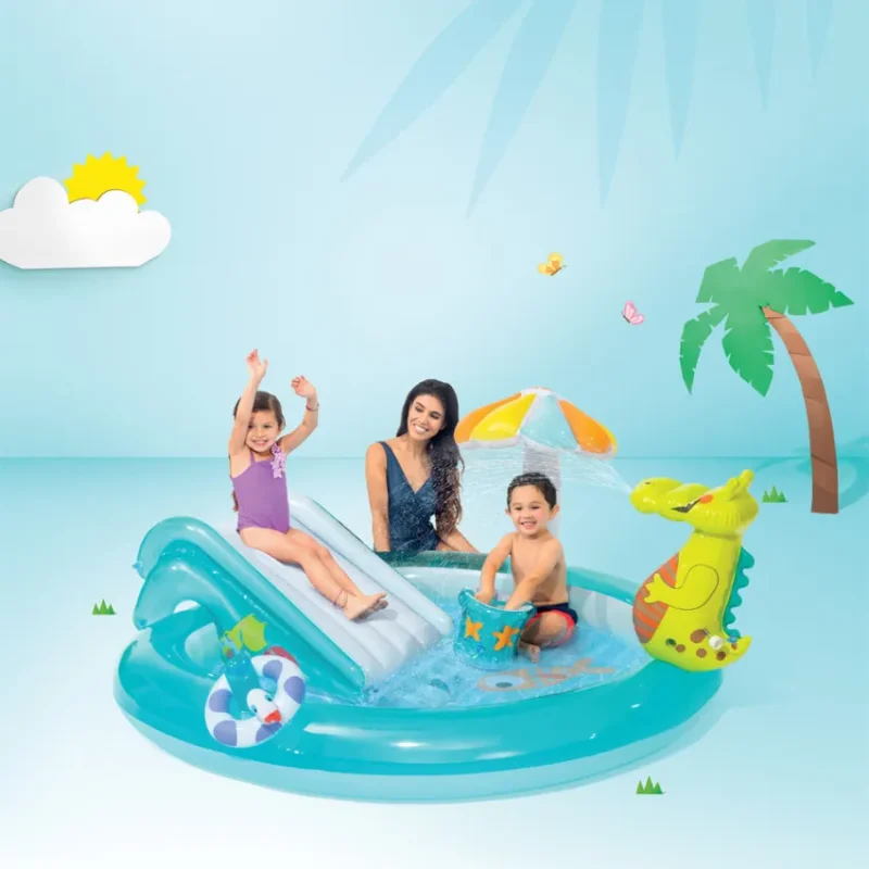 Intex Gator Inflatable Play Center - 57165 in Qatar (2)
