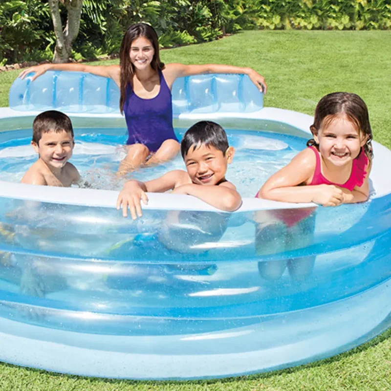 Intex Swim Center Round Inflatable Family Lounge Pool - 57190 in Qatar (4)