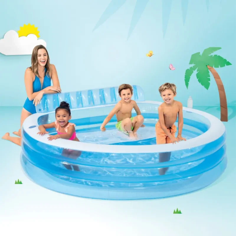 Intex Swim Center Round Inflatable Family Lounge Pool - 57190 in Qatar (8)
