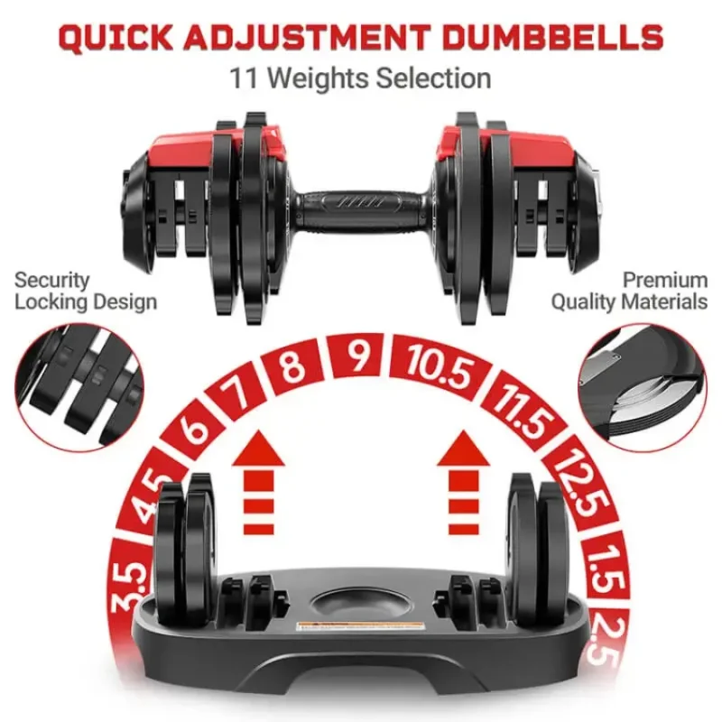 Teloon Adjustable Dumbbell 12.5KG - D7028 in Qatar (6)