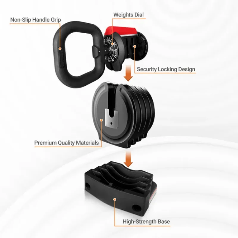 Teloon Adjustable Kettlebell 10KG - D7041 in Qatar 1 (3)