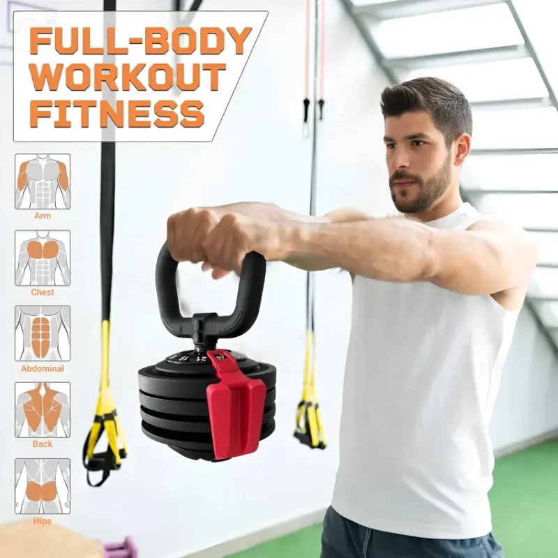 Teloon Adjustable Kettlebell 12KG - D7081 in Qatar (2)