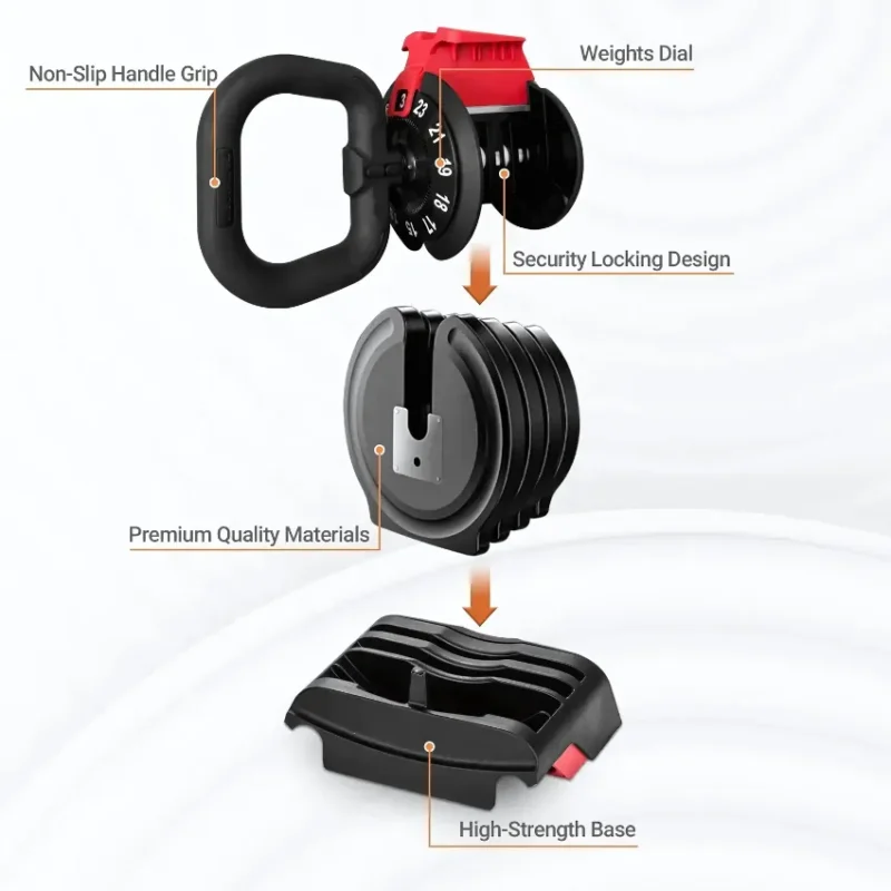 Teloon Adjustable Kettlebell 12KG - D7081 in Qatar (3)