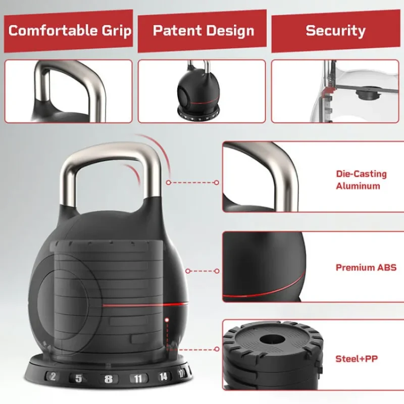 Teloon Adjustable Kettlebell 20KG - K002 in Qatar (4)
