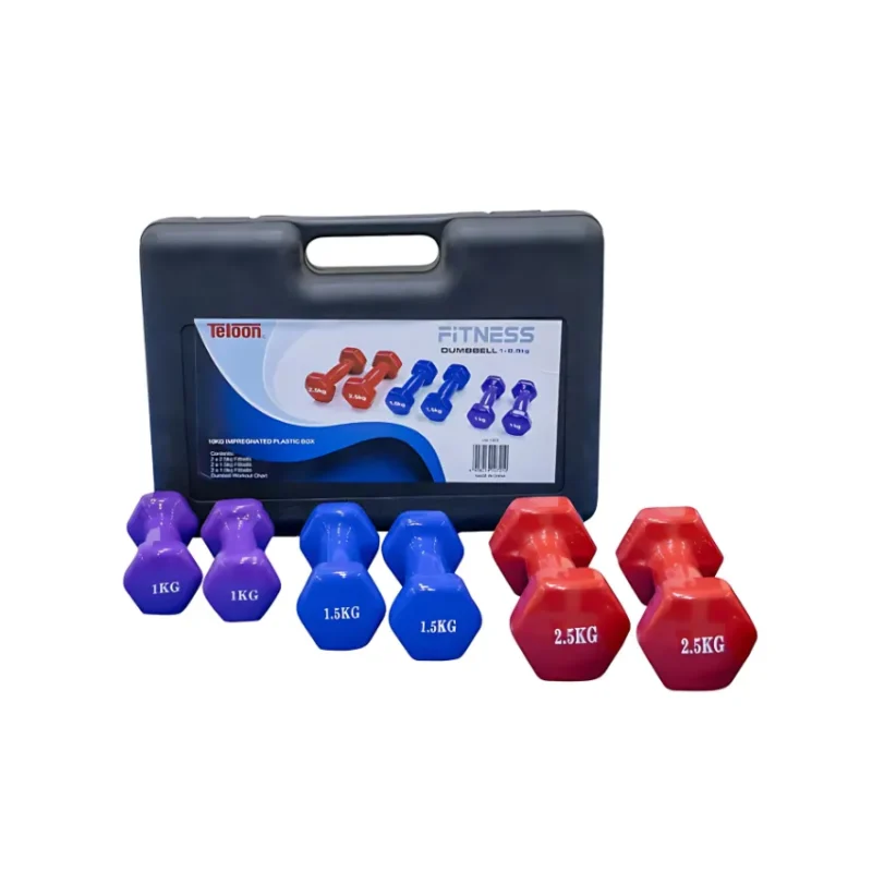 Teloon Soft Vinyl Dumbbell Set 10 KG – LN1303 in Qatar (1)